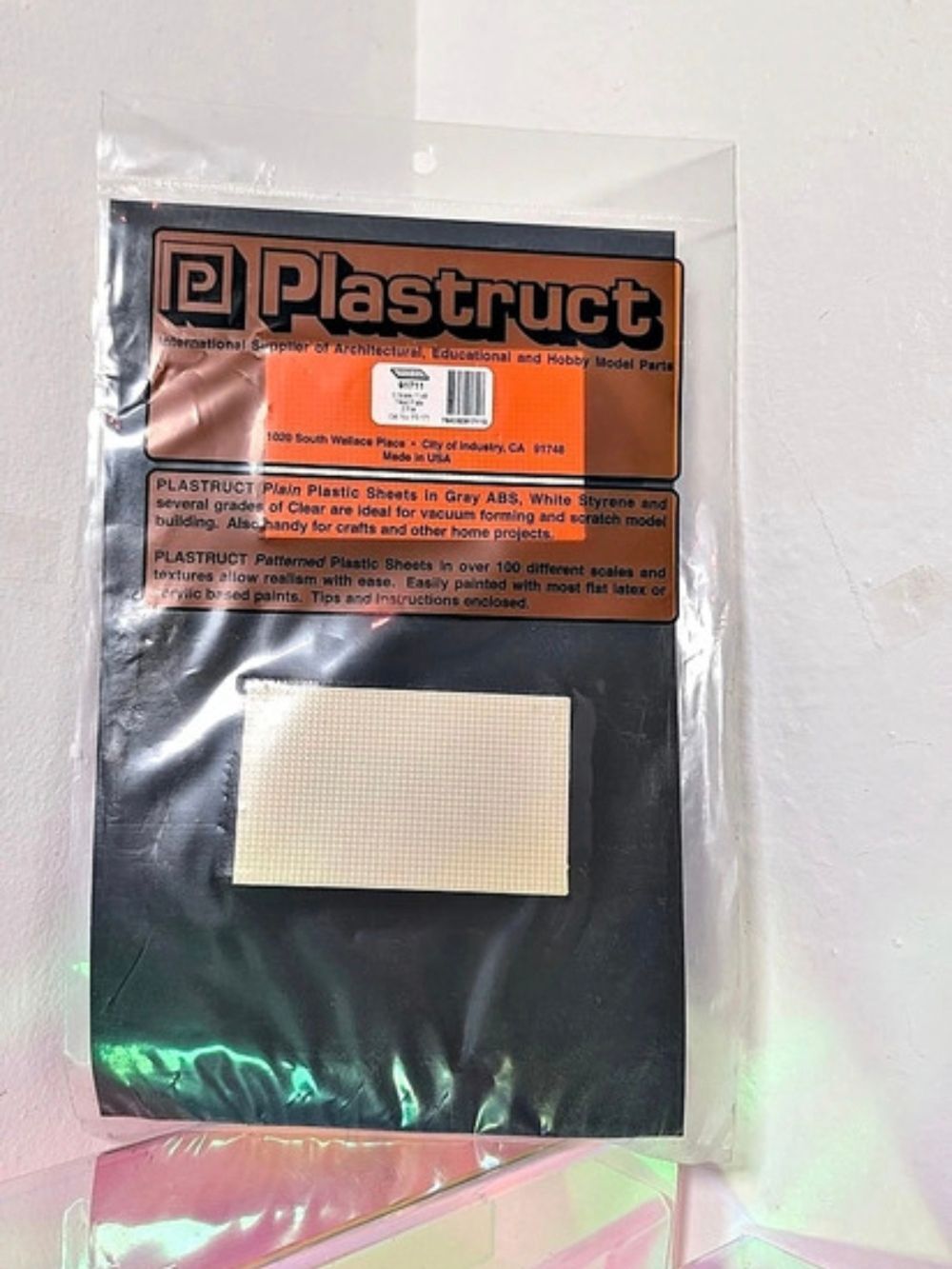 Plastruct 91711 Rubber Tread Floor Patterned Sheet O Scale PS-171